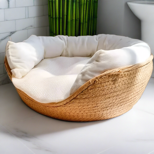 NoEn Bamboo Woven Pet Bed